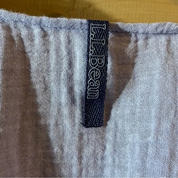 L.L. Bean French Lilac Purple Gauze Wrap Cover Up Lightweight Shawl - Picture 12 of 14